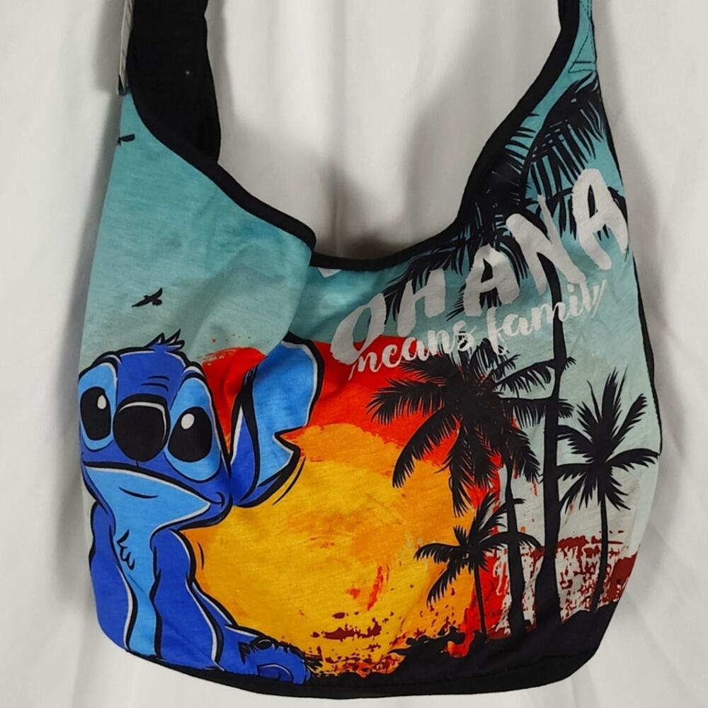 Loungefly Heart Logo Stitch Crossbody Tote Hobo Bag NWT Pre‑Funko